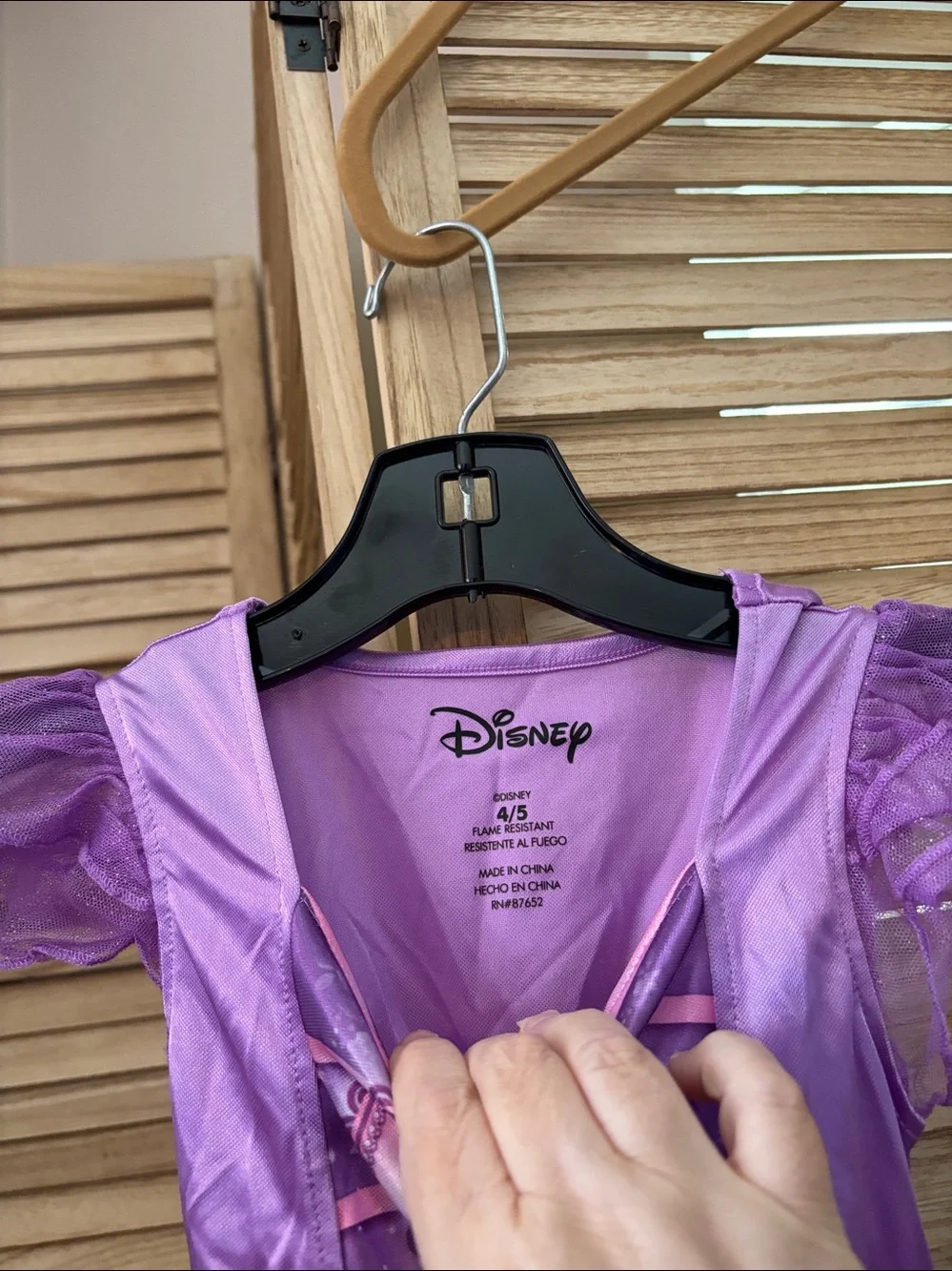 Disney Purple Rapunzel Princess Dress Costume with Pink Trim 4/5